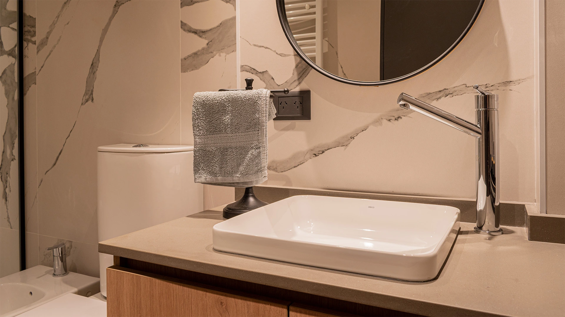 Fotografía del baño departamento Lake 1A