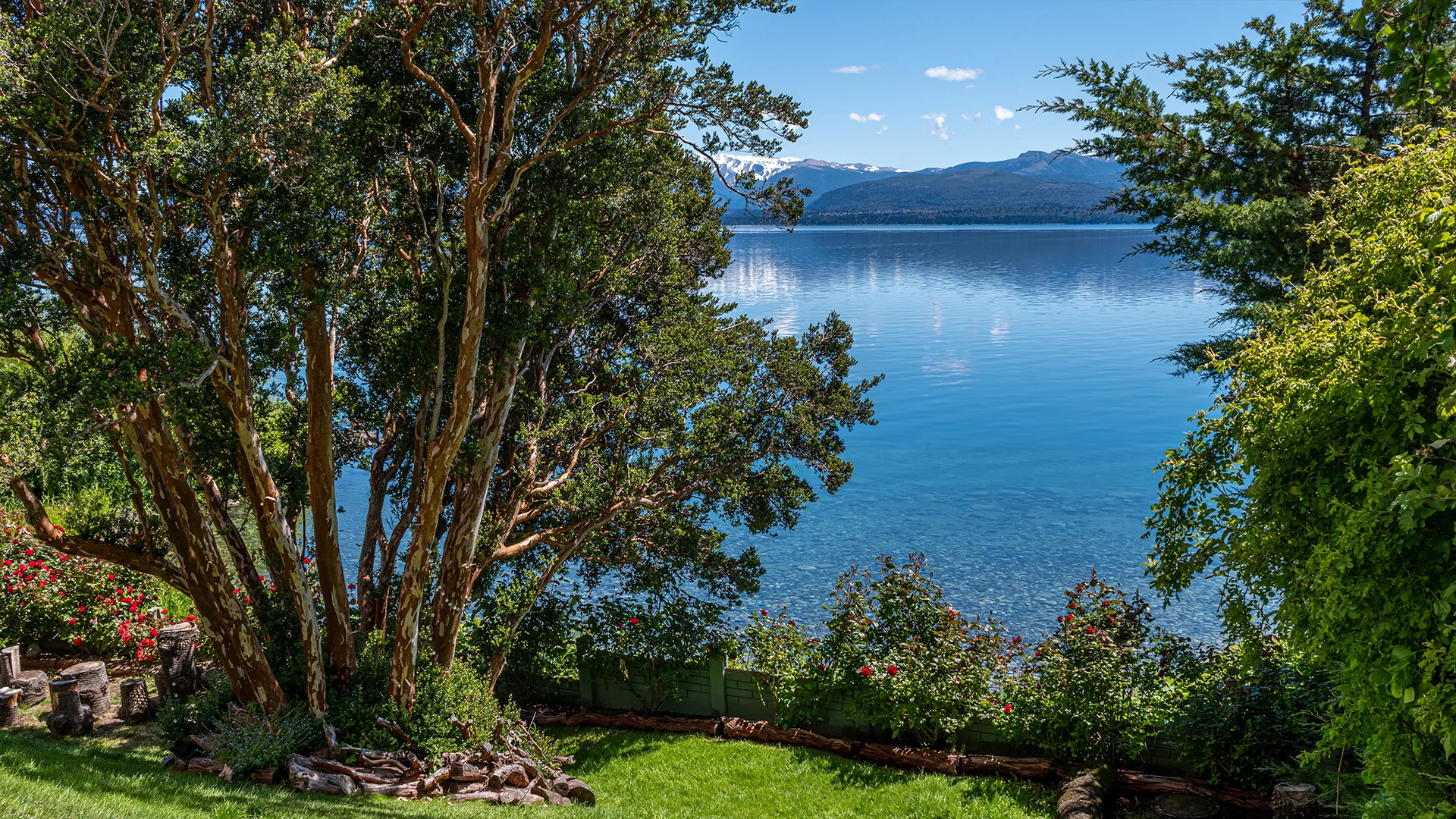 Fotografía Lago Nahuel Huapi desde el jardín
